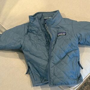 Patagonia Kids Light Blue Puffer Jacket